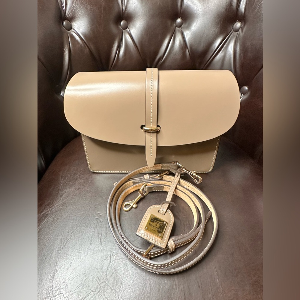 Dooney & Bourke Selleria Florentine Leather Flap Crossbody